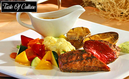 Taste of Culture Sardarpura - 20% off on a la carte. Fine dining at a mixed culinary world!