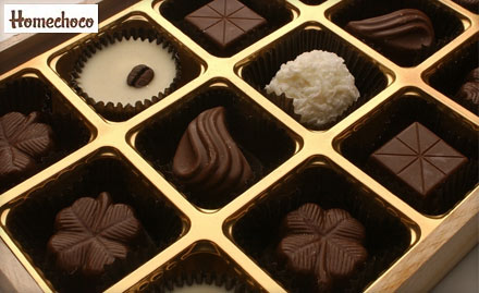 Homechoco Home Delivery - Rs 400 for 500 gms Assorted Chocolates. Indulge yourself in sweet treat! 