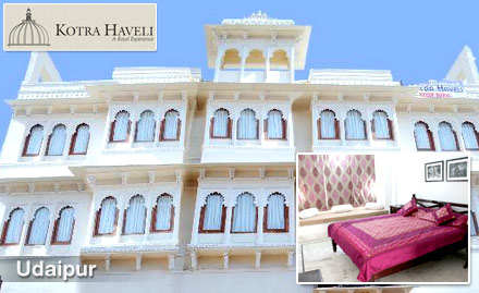 Kotra Haveli Surya Marg - Rs 99 to get 35% off on stay in Udaipur.Discover the Venice of the East!