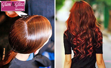 Glam And Glitz V V Mohalla - 50% off on Global hair colouring (Any length). A change might do you good!
