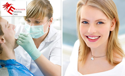 Excelsior Dental Care Vidyadhar Nagar - Rs 129 for dental scaling, polishing, cleaning & X ray. Reasons to smile!