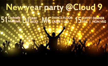 Cloud 9 Arumbakkam - Entry pass for party from Rs 1454 onwards. Join the coolest New Year party!