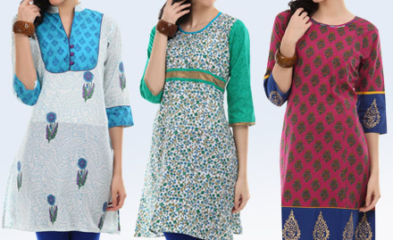 A Trend Zone  Fashion Clothing Swaminarayandham - 20% off on ladies kurtis & tops. Trendy and swagger apparel!