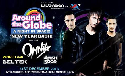 Around The Globe - A Night In Space Juhu - VIP or regular entry pass for New Year bash Rs 2349 onwards. Let the fun begin! 