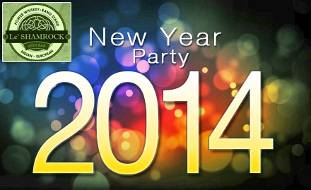 Le Shamrock Connaught Place - 15% off on entry passes to New Year Party. Join the most happening party of the town!