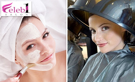 Celeb 1 Salon MG Road, Gurgaon - Rs 899 for L'Oreal hair spa, facial, manicure or pedicure & more. Beauty that lets you glowing!