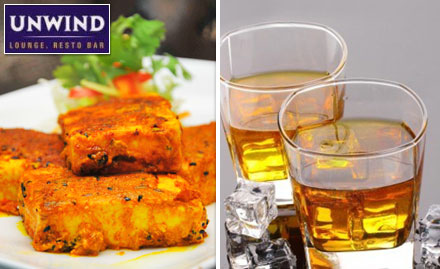 Unwind - Hotel NKM's Grand Khairatabad - Buy 2 get 1 offer on IMFL. Sit back and relax!