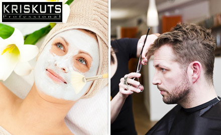KrisKuts Professional Unisex Salon KPHB - 40% off on hair care & beauty services. Keep up the glow! 