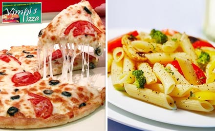 Vimpis Pizza Gandhi Nagar A Ext - 30% off on food bill. Nibble on yummy delicacies!