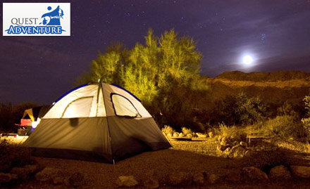 Quest Adventure Koramangala - Rs 1018 for overnight camping package 