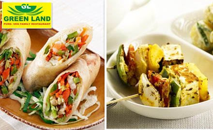 Green Land Pure Veg Family Restaurants Igatpuri - 20% off on total bill. Dine on spicy delights!