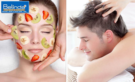 Belinda Beauty Salon Dilsukhnagar - Rs 449 for fruit facial, head massage, hair wash, hair conditioner, anti-tan pack & more. Up your beauty quotient!