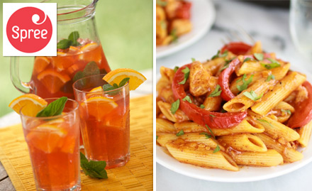 Treat - Zip By Spree Hotel King Palace Ramgarh Mod - Buy 1 get 1 offer on pasta & iced tea. Treat your taste buds!