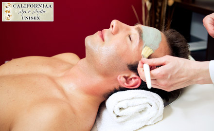 Californiaa Spa & Stylist  Lajpat Nagar 4 - Rs 799 for Deep tissue or Aroma body massage, steam, shower, facial, bleach, waxing & more
