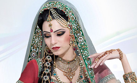 Dimple Beauty Parlour Malakpet - Rs 4899 for bridal make-up, saree draping & hair style. Matrix, Wella & more branded products used!