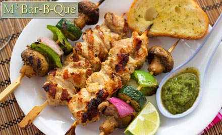 M3 Bar B Que Madhapur - 20% off on a la carte. Sizzling sizzlers & delightful delights!