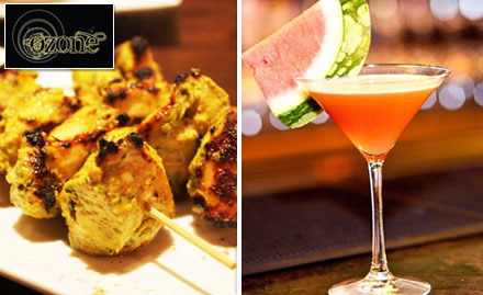 Ozone Lounge Ganeshguri - Rs 1019 for Unlimited Drinks and 2 Starters Exclusively on Friday's 