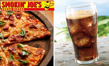 Smokin Joe's Athwa - Buy large pizza & get regular pizza with coke absolutely free
