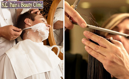 K.L. Hair Beauty Clinic Govind Nagar - Rs 19 for 30% off on beauty services.Groom and glow!