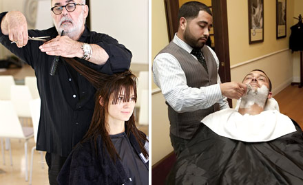 Illusion - The Unisex Saloon & Spa Sector 1 - Rs 399 for facial, bleach, waxing, manicure, pedicure, hair-wash with hair-cut, blow-dry, head massage & threading  or shaving