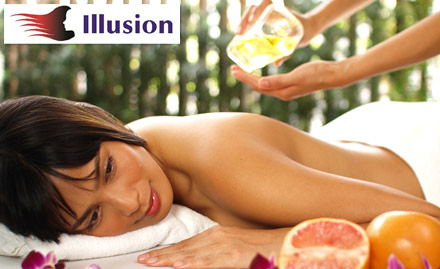 Illusion - The Unisex Saloon & Spa Sector 1 - 40% off on spa services. Total rejuvenation mind, body & soul