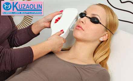 Kuzaolin Healthcare Pvt Ltd DLF Phase 4, Gurgaon - Rs 499 for 1 session of permanent laser hair reduction for chin, upper lip, under arms & side locks or shave line
