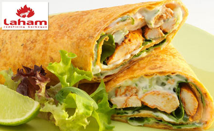 Laham Kilpauk - Rs 189 for Non veg combo- Hariyali kebab, chicken tikka wrap and a soft drink!