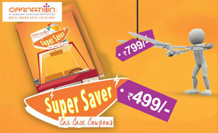 This Side Up Sahibabad - From Rs 799 to Rs 499. Amazing car services and huge benefits with Carnation super saver booklet

 