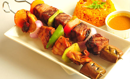 The Barbeque Grill Restaurant Alkapuri - 20% off on total bill. Sizzling hot veg & non-veg delicacies!