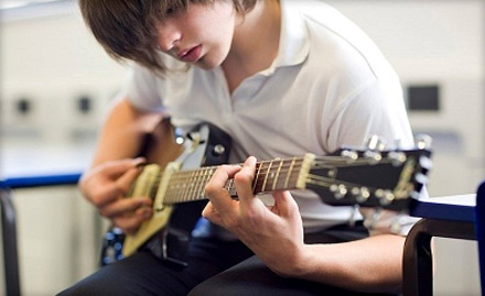 Vikas Music and Guitar Classes Sher Road - Rs 49 for 5 sessions to learn guitar, casio with staff notation or vocal