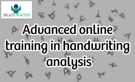 Brain Writes Online - Join Advanced Online Training Program on Handwriting Analysis at Rs 2999 only. Learn the art of discovering personality through handwriting
