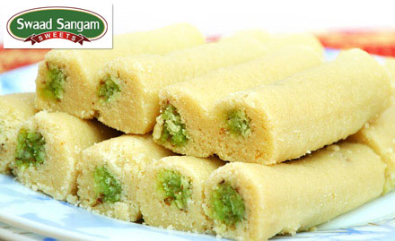 Swad Sangam Sweets City Light Road - Enjoy 400 gms sweets free on purchase of 1 kg sweet box