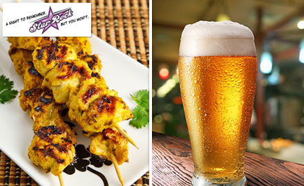 Star Rock - The Spring Hotel Nungambakkam - Rs 918 for 2 veg or non veg starters and 2 chilled beer