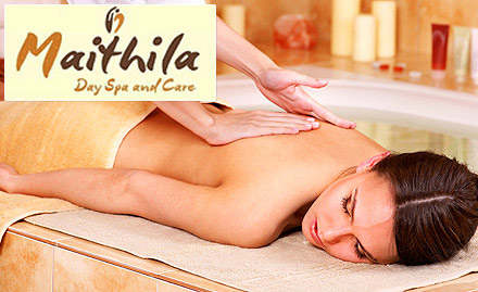 Maithila Day Spa Malviya Nagar - Relaxing full body massage with shower or hot towel at just Rs 899. Enjoy refreshment after therapy!