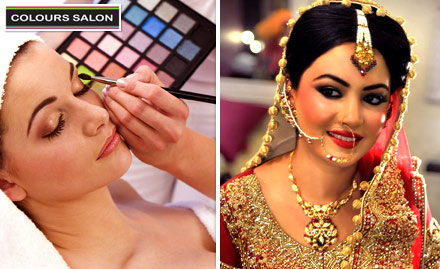 Colours Salon & Academy Greater Kailash Part 1 - Pre bridal & bridal package for Rs 6999 only. The best services at the best ever prices
