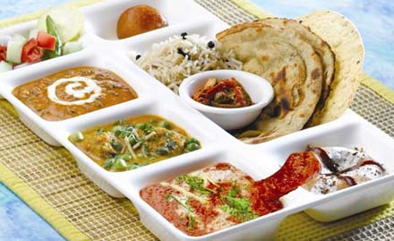 Gossip Restaurant MP Nagar - Veg or non-veg thali starting Rs 144. Exotic food fiesta!