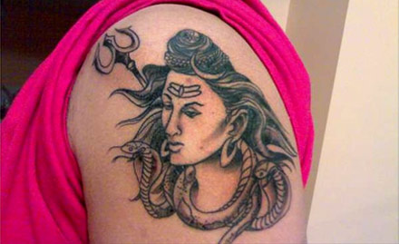 The Groomax Tattoo Adarsh Nagar - 4 inch permanent tattoo at Rs 349
