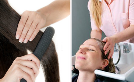 Scissors Style Professional Salon Mughal Canal Market - Rs 2499 for Matrix or L'Oreal hair straightening, hair rebonding or hair smoothening. Also get face clean up, hair cut, conditioning & blow dry!
