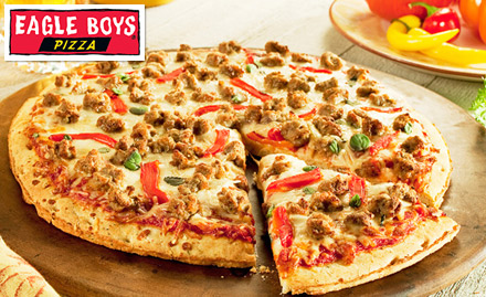 Eagle Brother's Pizza Magarpatta City - Enjoy buy 1 get 1 offer on pizza. Choose from 10 inch or 13 inch pizza!
