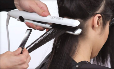 Colours Unisex Salon & Spa Banaswadi - Rs 2499 for Matrix hair straightening or smoothening 