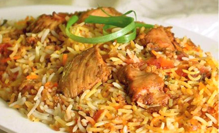 Chick N Serve Old Palasiya - Buy 1 get 1 offer on veg & non-veg biryani. Feast on exotic Mughlai delicacies!