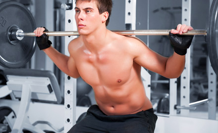 Muscles Fitness Gym  Begum Brigade Road - Rs 19 for 3 gym sessions. Also get 25% off on further enrollment