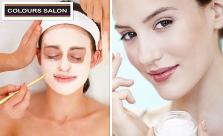 Colours Salon & Academy Greater Kailash Part 1 - Rs 499 for face cleanup or bleach along with waxing. Brighten up your skin with branded beauty products!