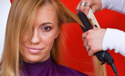 Bhavi Beauty Parlour Poonamallee - Rs 2349 for hair straightening. Products used Wella!