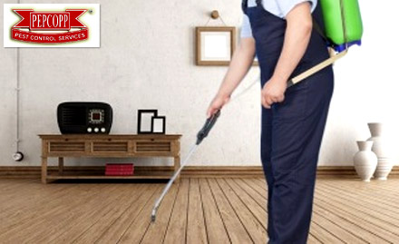 Pepcopp Pest Control Services Doorstep Services - Pest control services for home - 1BHK, 2BHK & 3BHK. Also, get flat 20% off on AMC for commercial space!