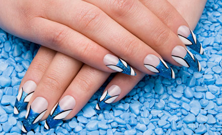 Nail Deziner Sector 9, Rohini - Rs 1099 and get permanent gel nail extension, French manicure, colour, glitter & sticker