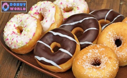 Donut World Ellisbridge - Rs 9 to get a cold coffee free with purchase of any donut