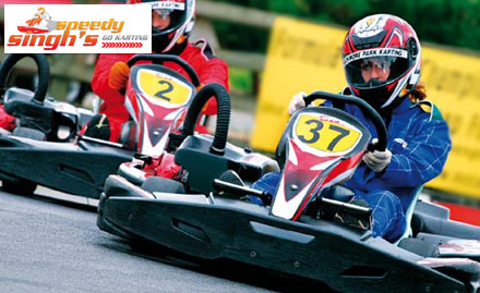 Speedy Singh'S Go Karting Subhash Nagar - 18 laps of go-karting at just Rs 519. Go! Race down the track