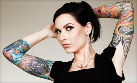 Hair Raiserz Tattoo Studio Phase 3B2 - 30% off on coloured permanent tattoo. Be among the trendsetters!