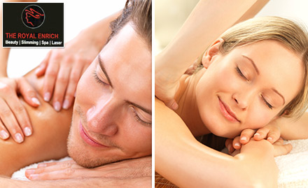 The Royal Enrich Karkardooma - Shower & body massage at just Rs 299. Rejuvenation guaranteed! 